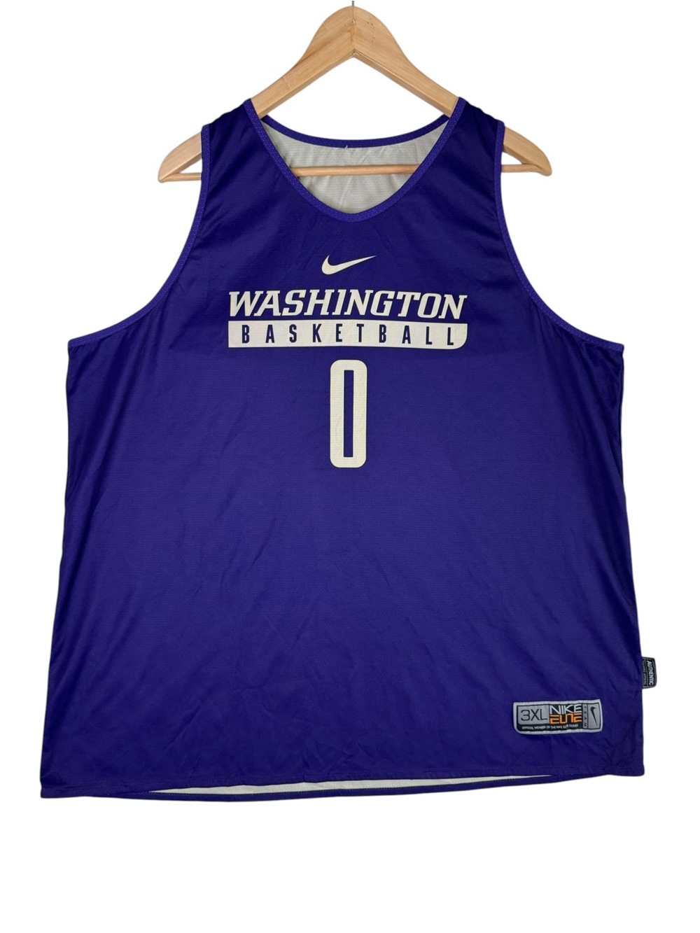 Nike Team Elite Washington Huskies #0 Basketball Practice Jersey Women's 3XL